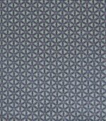 Cotton Blue Base Geometric Print Fabric
