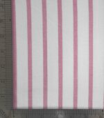 Cotton White & Pink Stripe Yarn Dyed Fabric