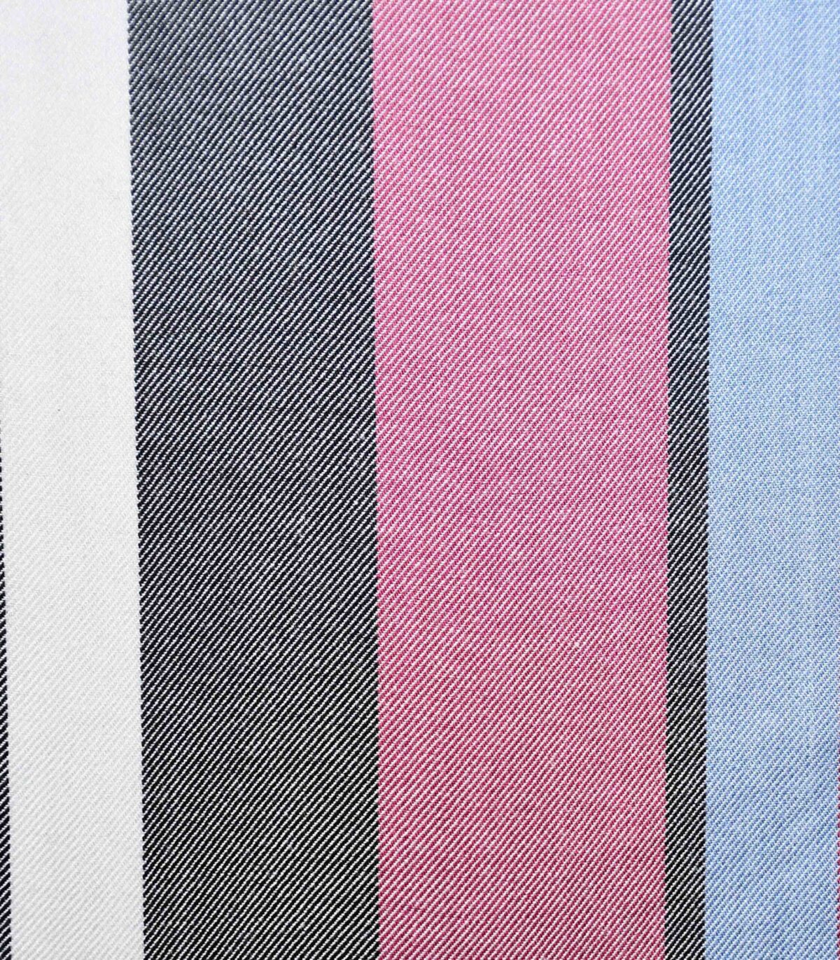 Yarn Dyed Pink & Multi Color Stripe Fabric