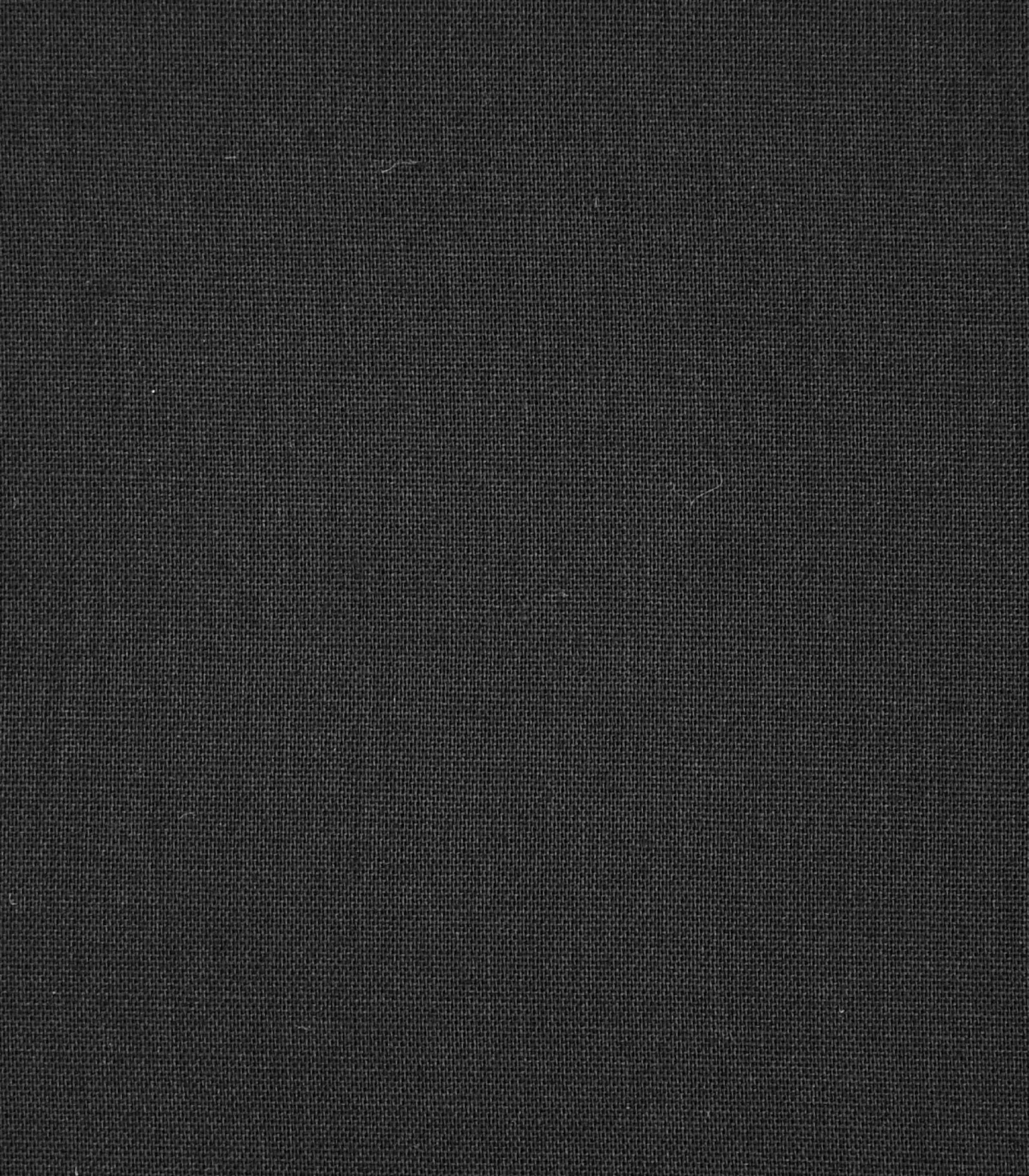 Black Color Solid Plain Cotton Fabric (FC-552) - Dinesh Exports