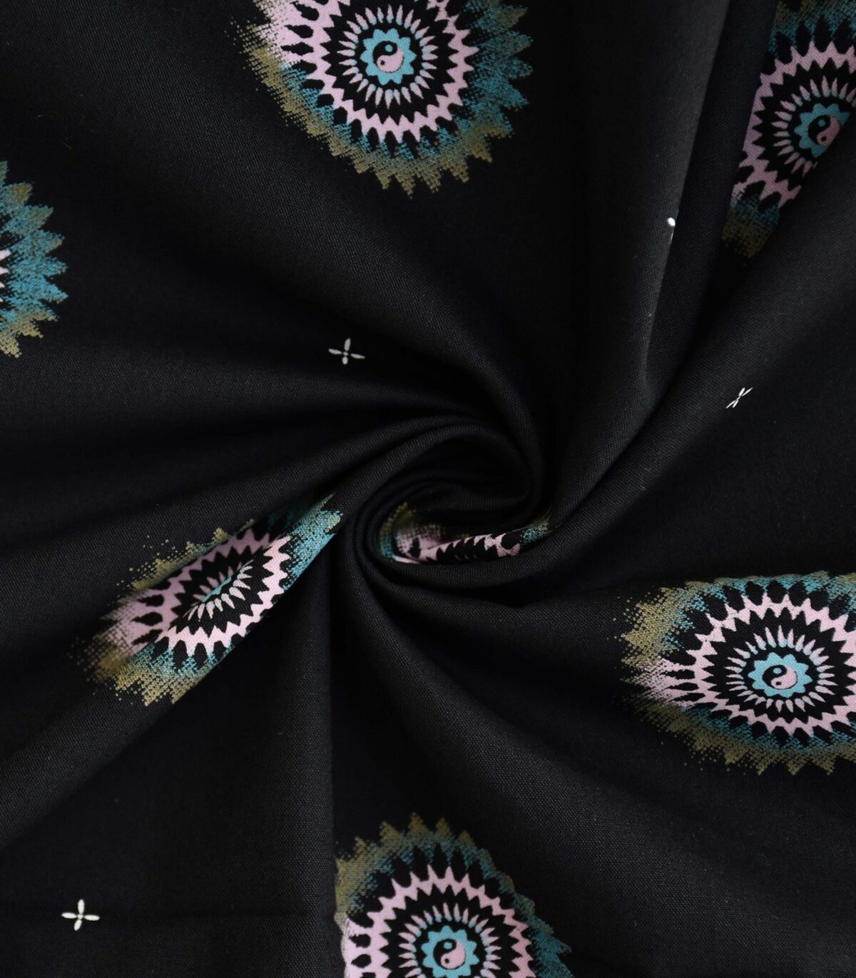 Cotton Rayon Star Print Woven Fabric