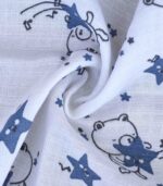 Cotton Blue Star Night Print Fabric