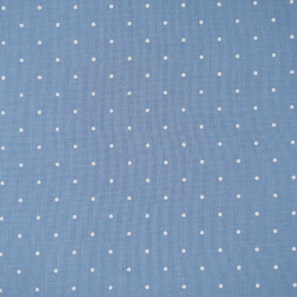 Cotton Blue Base Dot Print Fabric