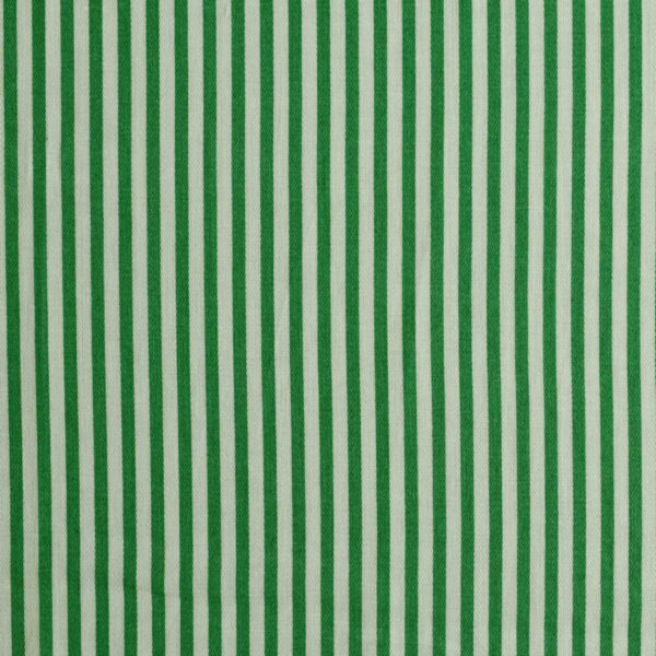 Cotton Green Stripe Print Fabric
