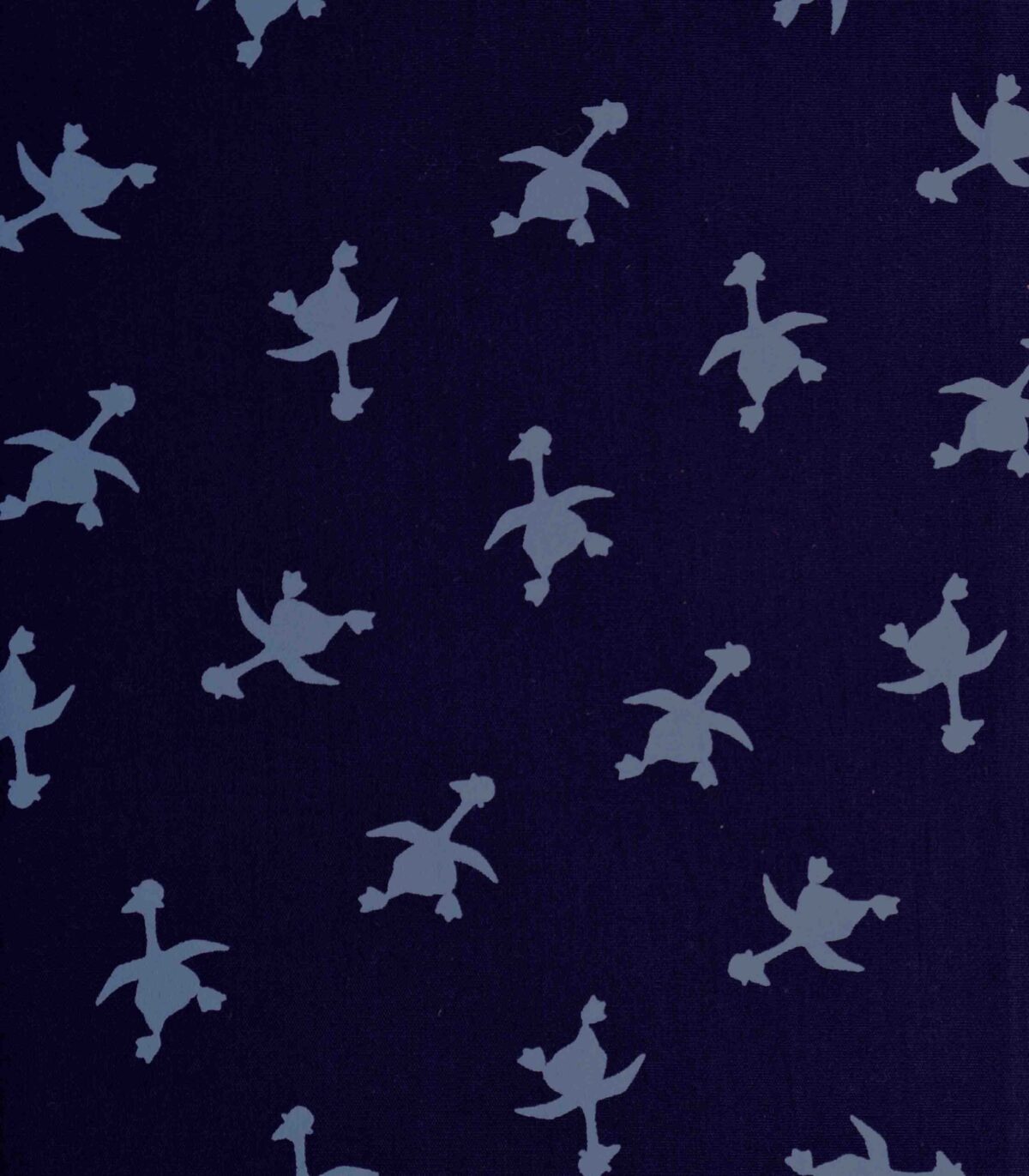 Cotton Navy Duck Print Woven Fabric