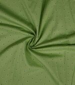Cotton Green Round Print Woven Fabric