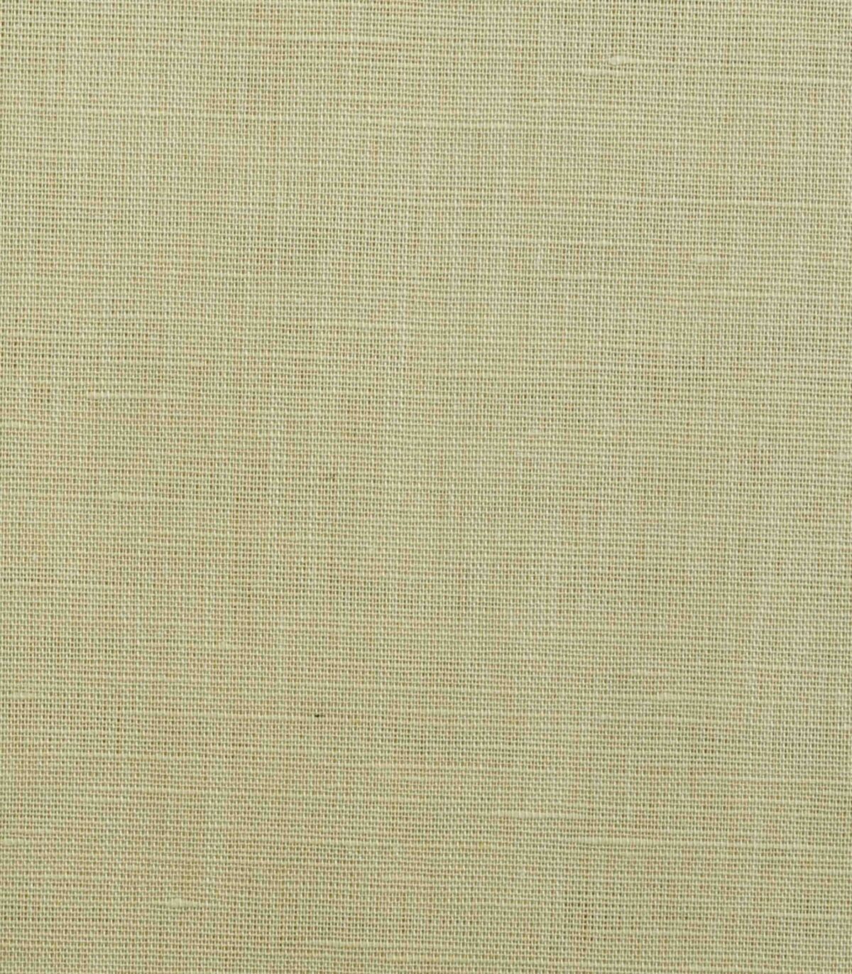 Cotton Linen Blends Yellow Plain Fabric