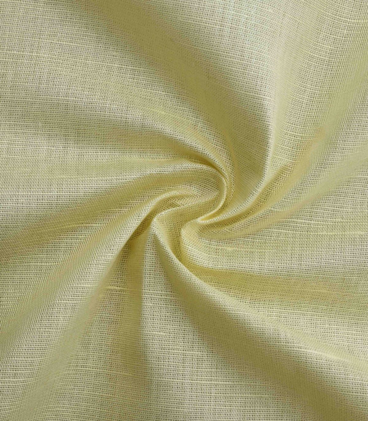 Cotton Linen Blends Yellow Plain Fabric