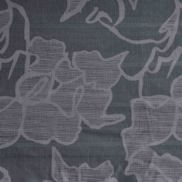 Grey Base Flower Print Fabric