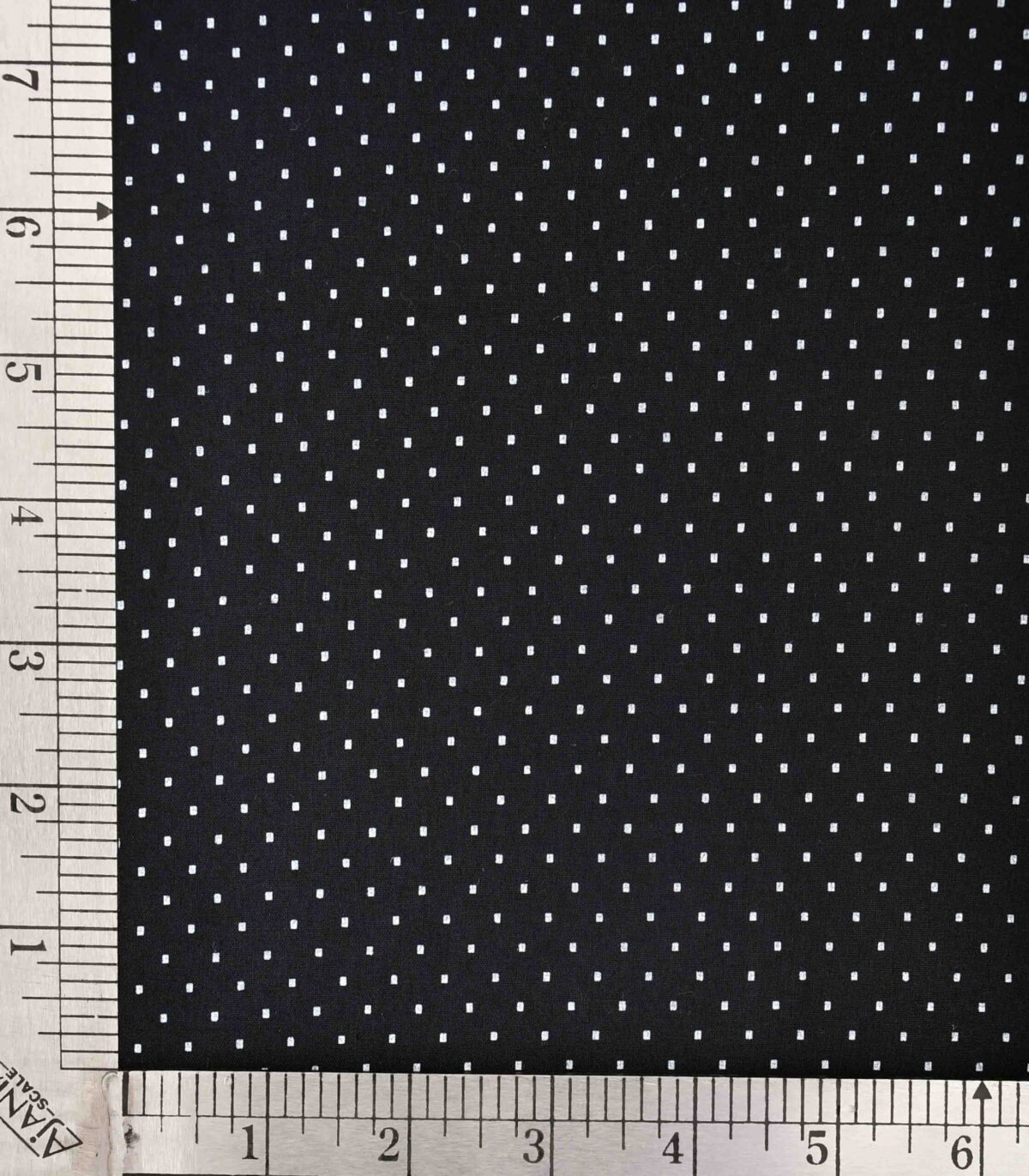 Cotton Navy Base White Dot Print Fabric