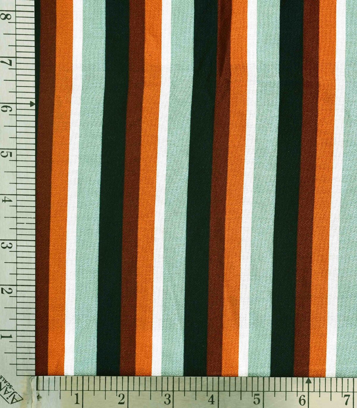Rayon Multi Color Stripe Print