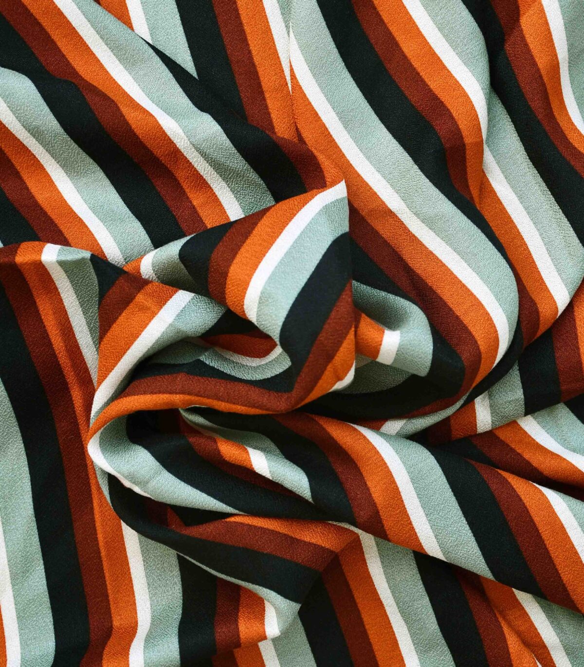 Rayon Multi Color Stripe Print