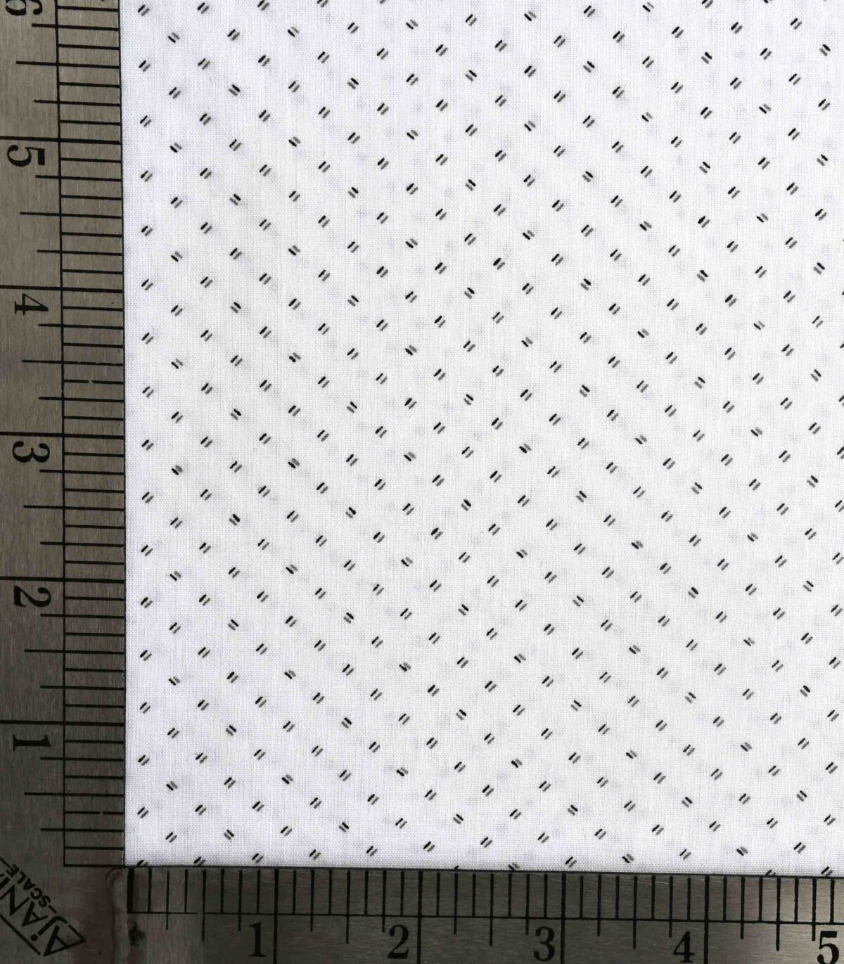 Cotton White Base Small Line Print