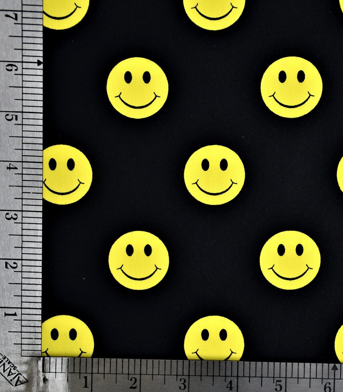 Smiley Face Print Cotton Fabric