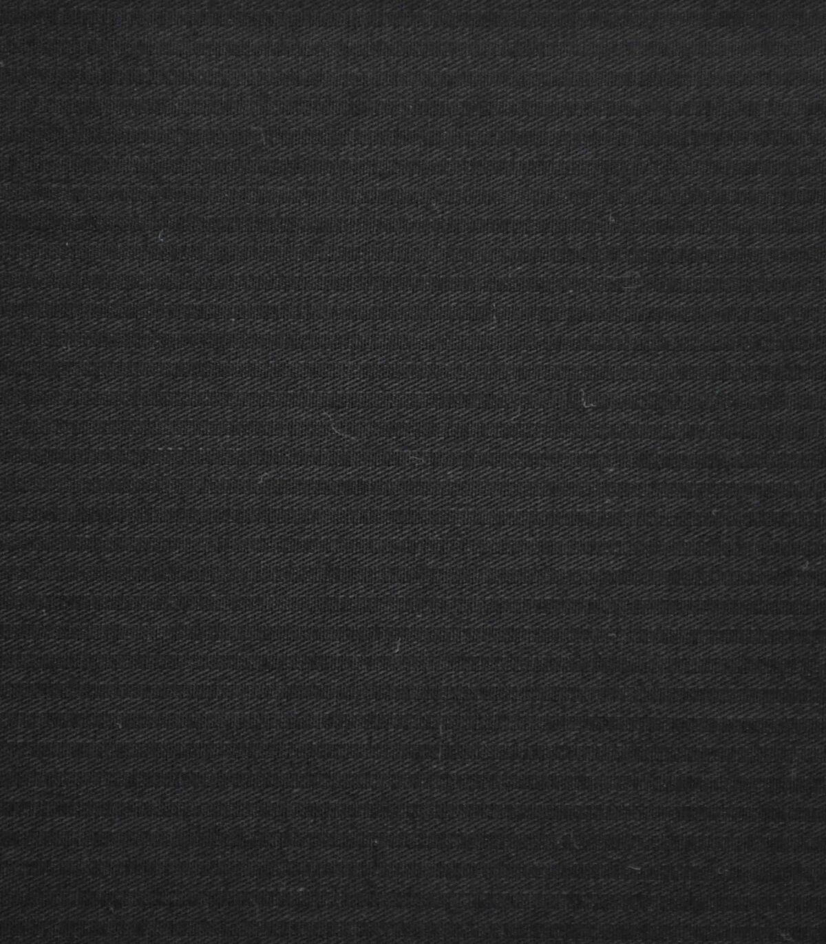 Reverse Twill Cotton Black Color Dyed Fabric