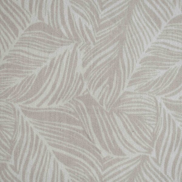 Cotton Light Sand Color Leaf Print Fabric