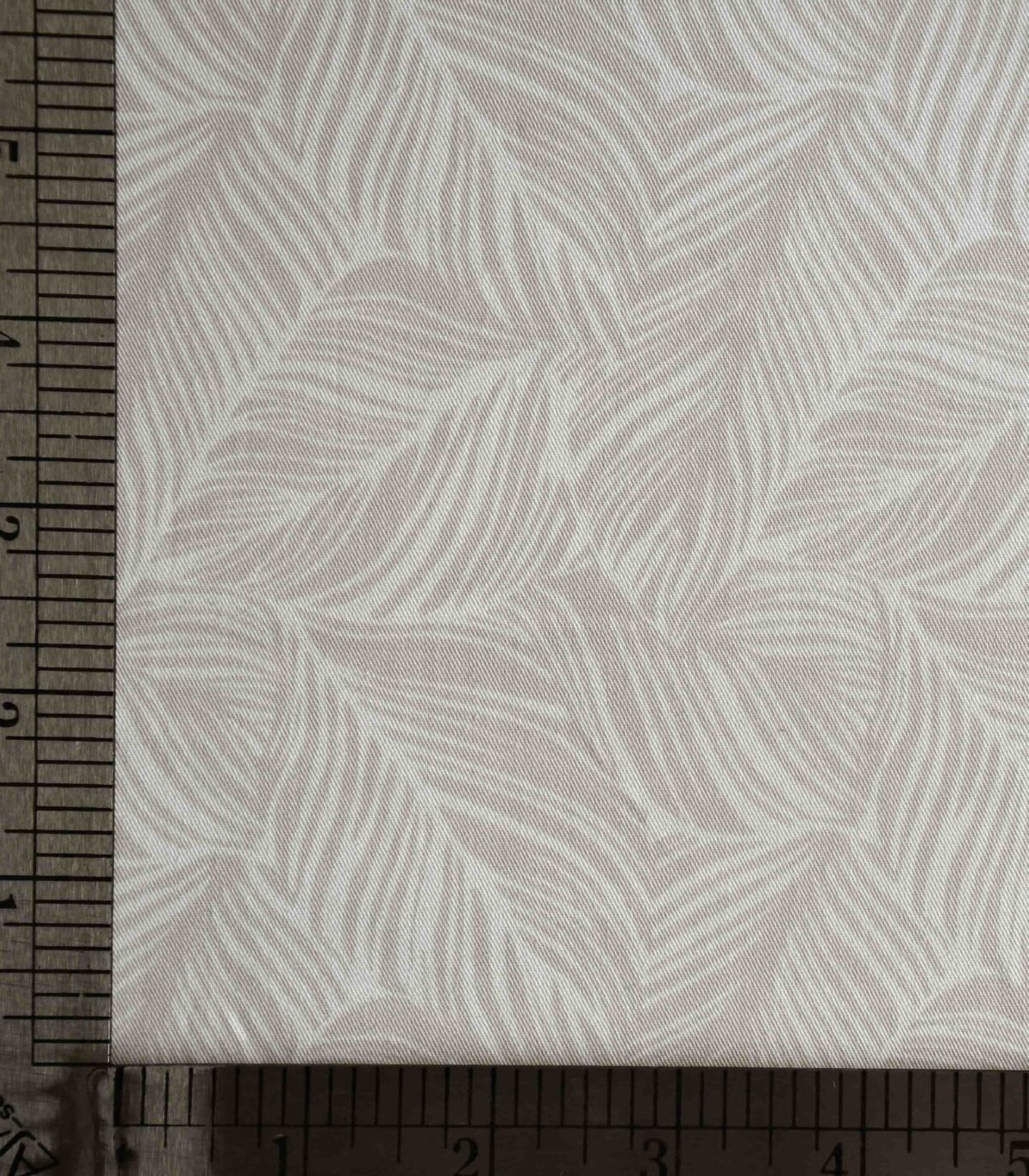 Cotton Light Sand Color Leaf Print Fabric