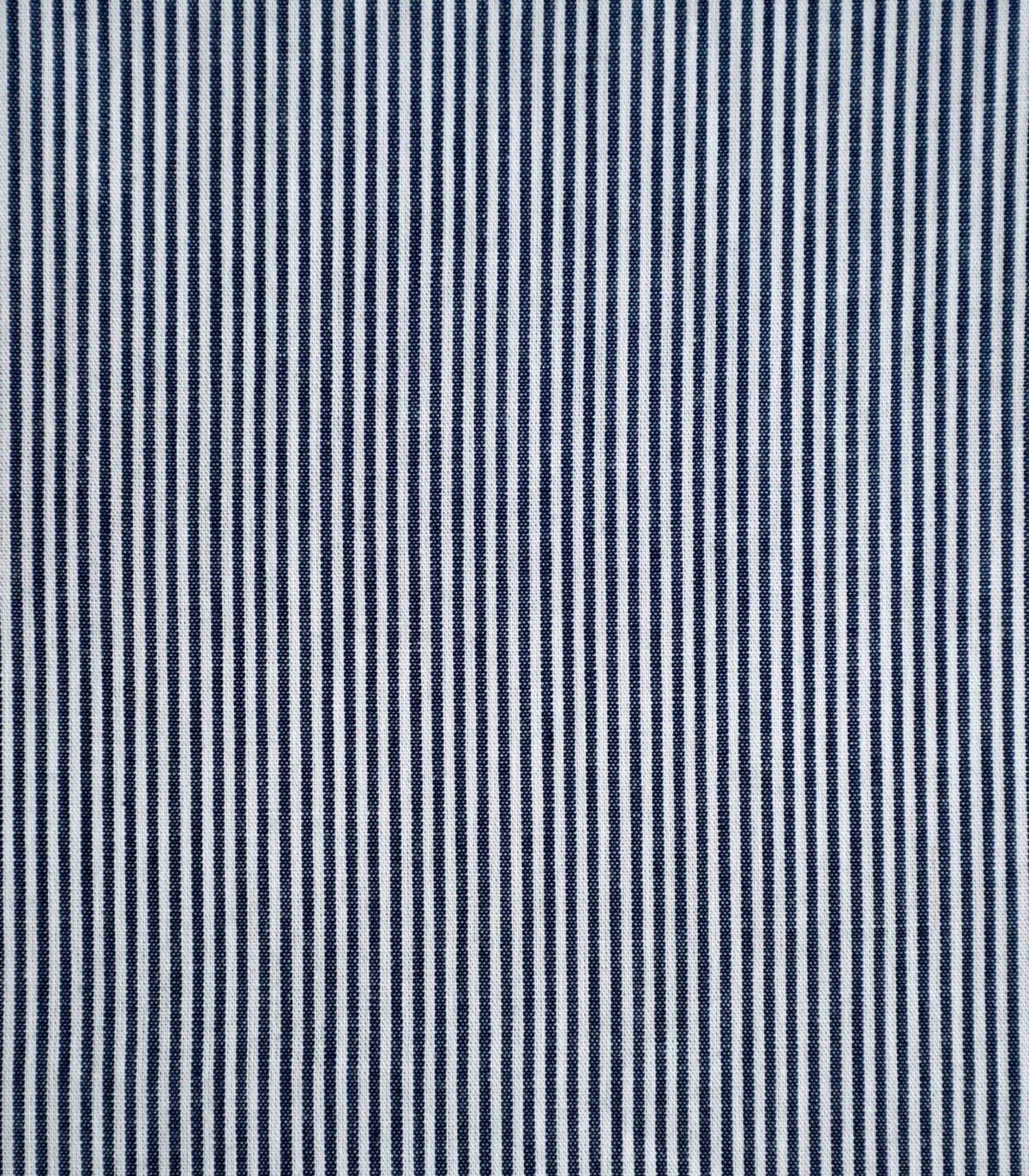Yarn Dyed Blue Stripe Cotton Fabric