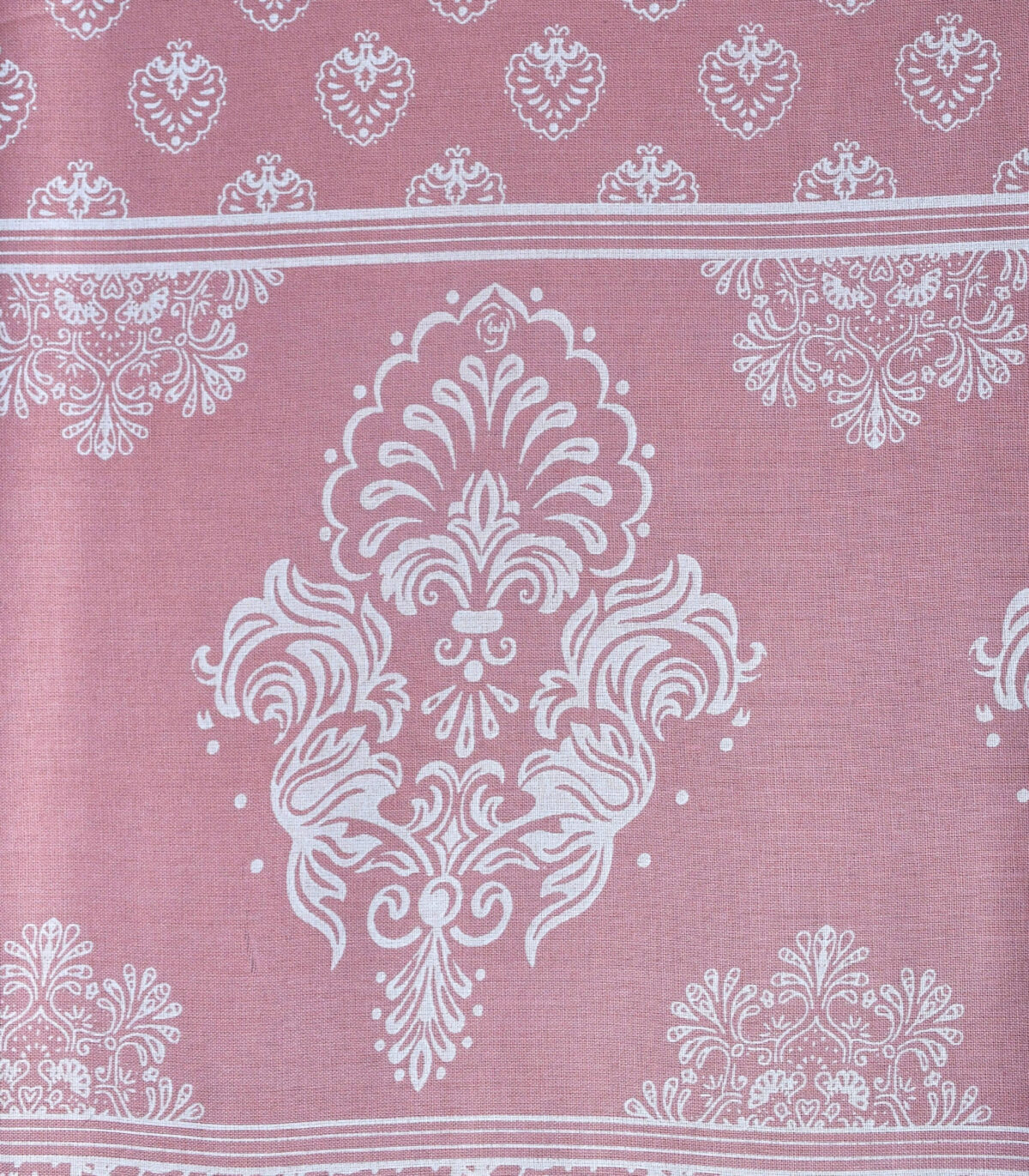 Viscose Light Pink Base Print Fabric