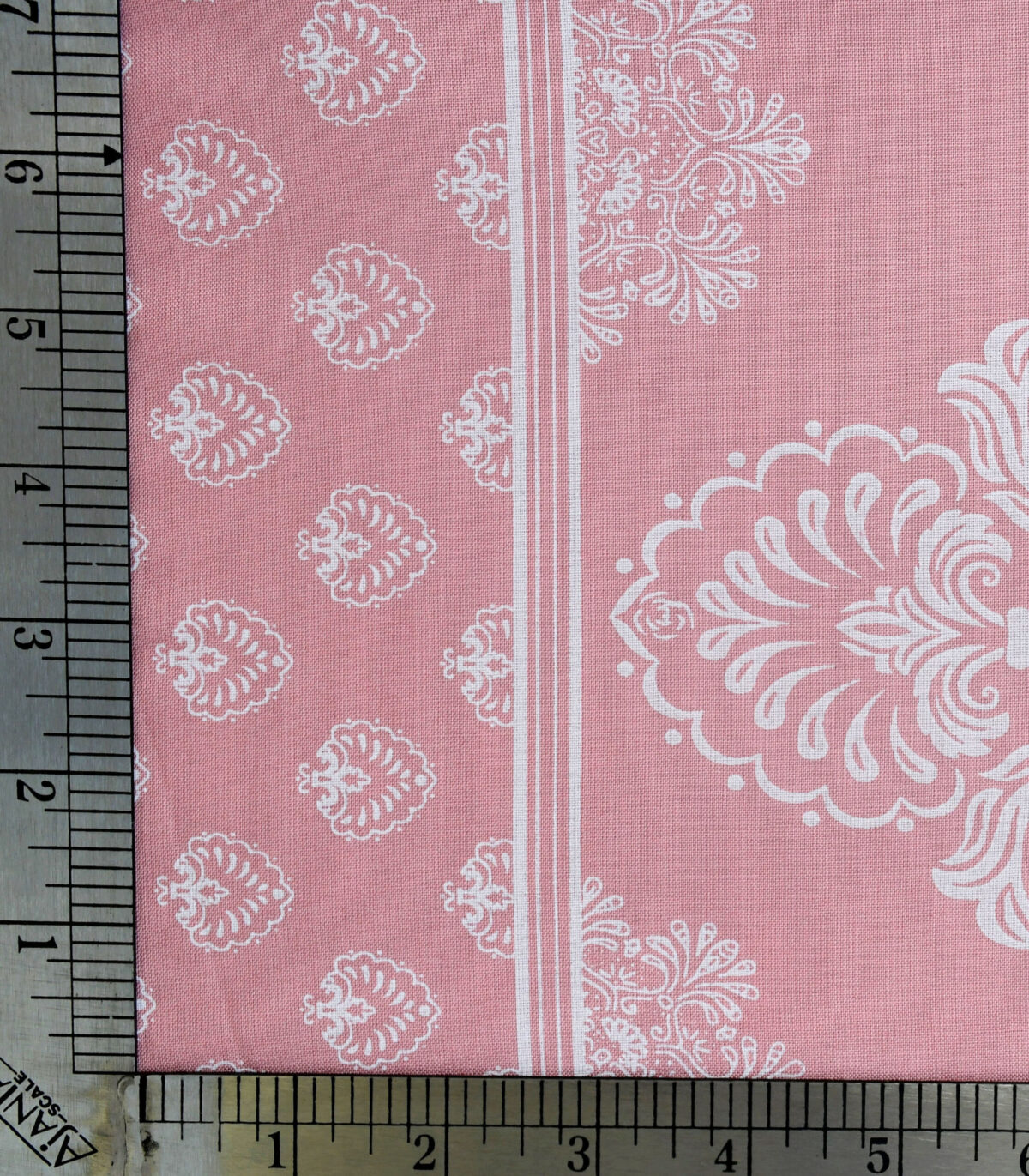 Viscose Light Pink Base Print Fabric