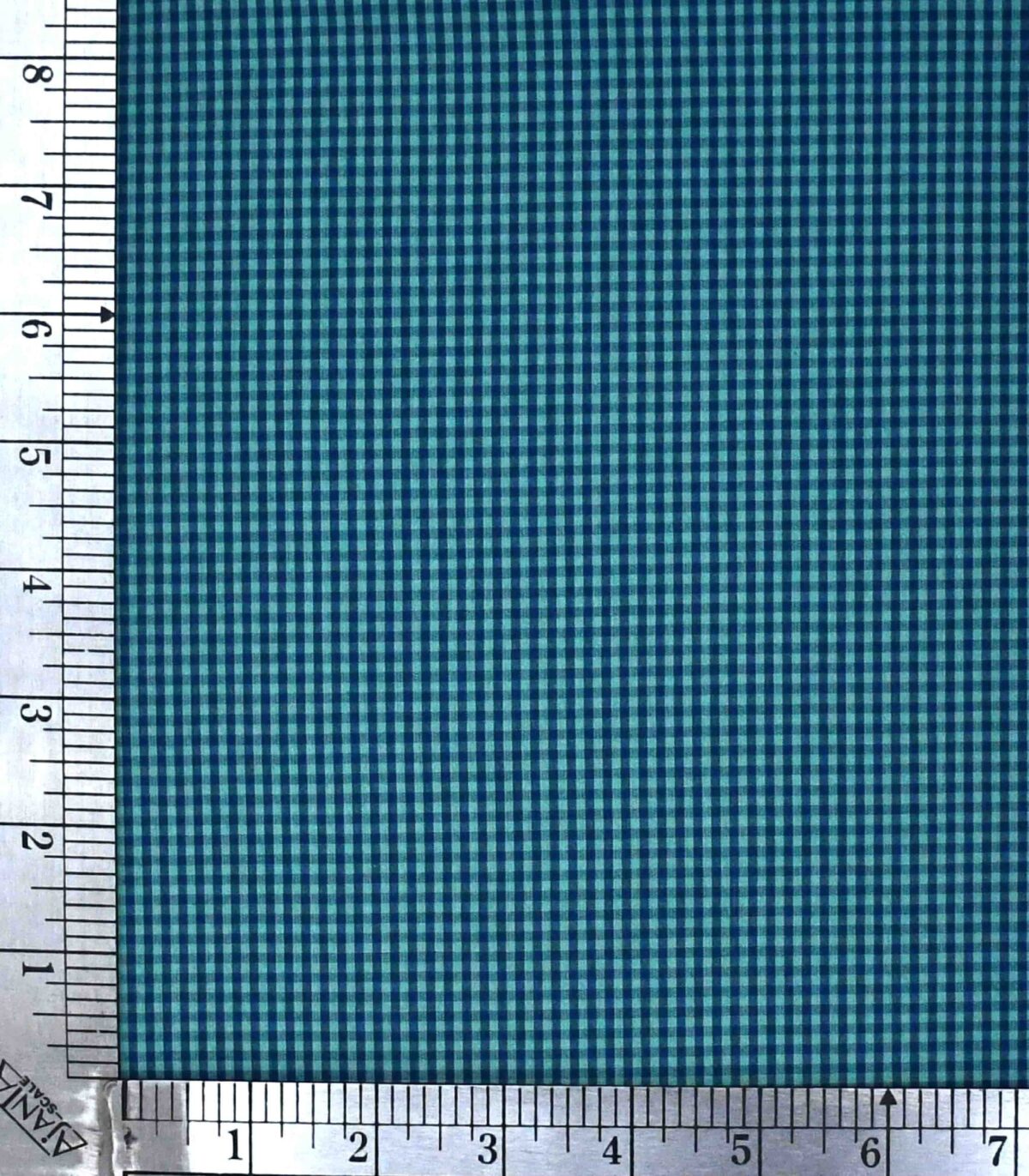 Cotton Green Navy Gingham Check Fabric