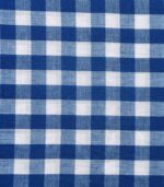 Blue & White Yarn Dyed Check Fabric
