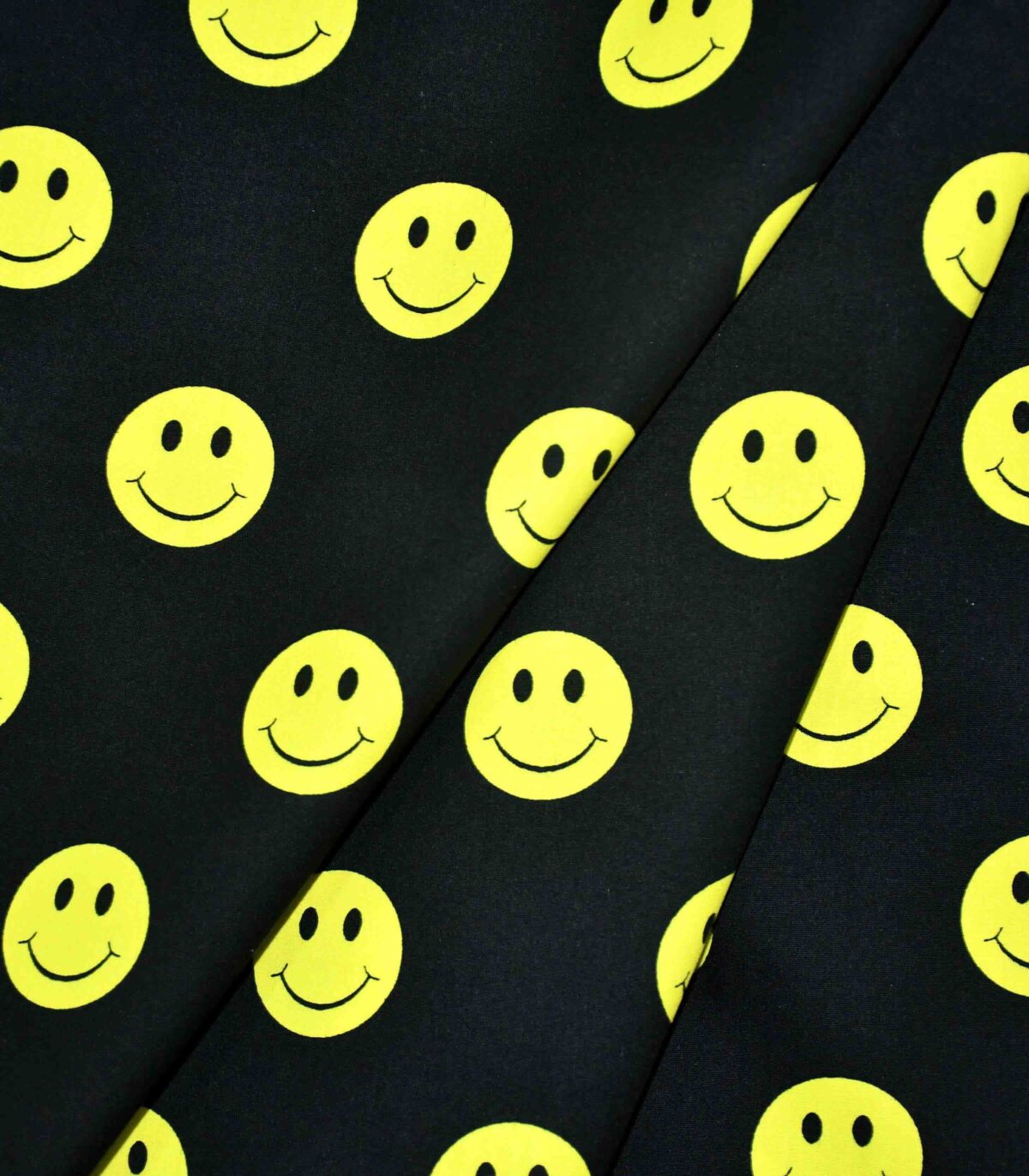 Smiley Face Print Cotton Fabric