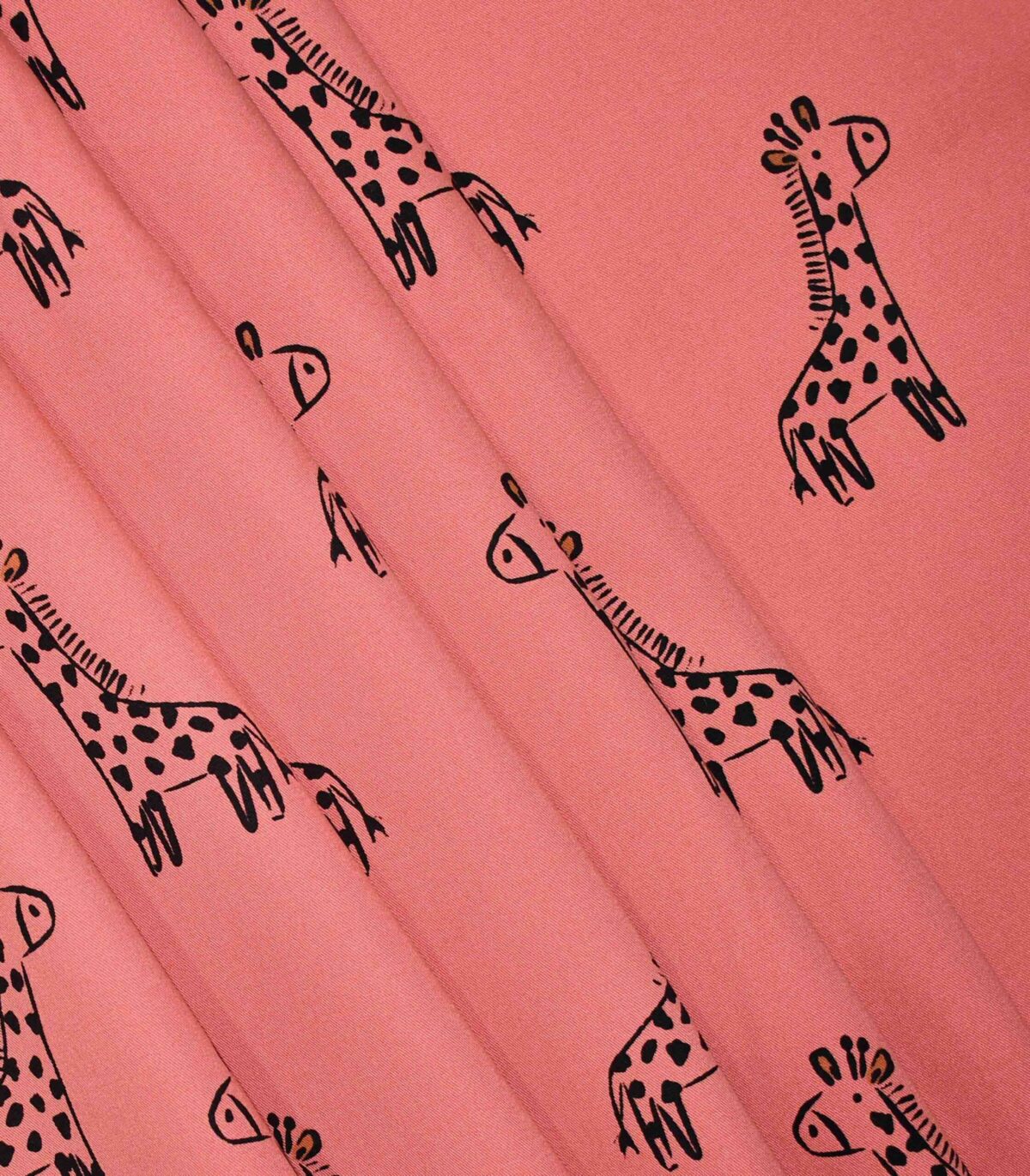 Cotton Giraffe Print Chino Fabric