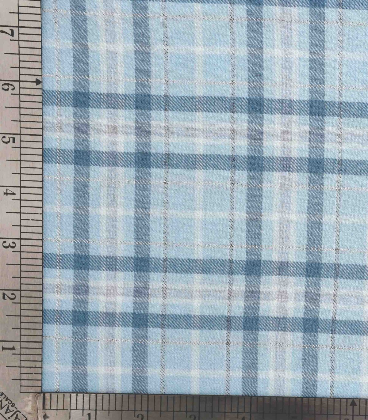 Yarn Dyed Checked Lurex Fabric