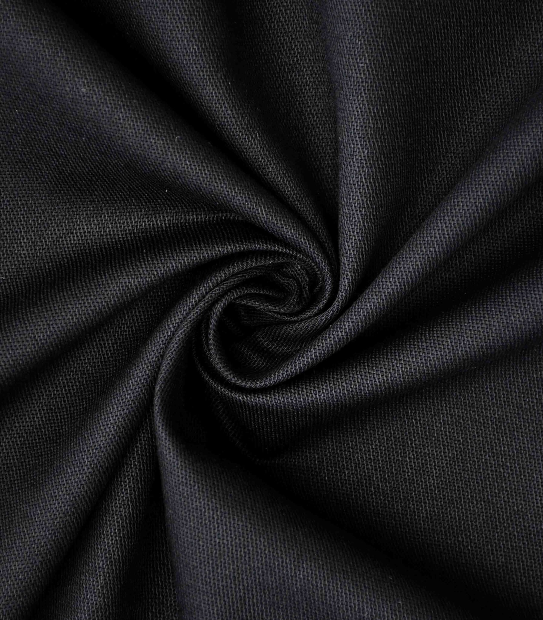 Black Dyed Twill Cotton Fabric (FC-180) - Dinesh Exports