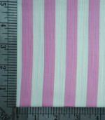 Cream & Light Pink Stripe Yarn Dyed Fabric