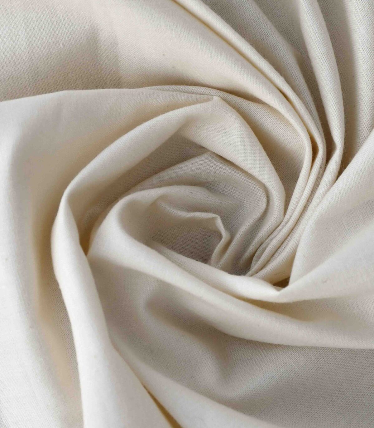 Cotton Cream Color Solid Dyed Fabric
