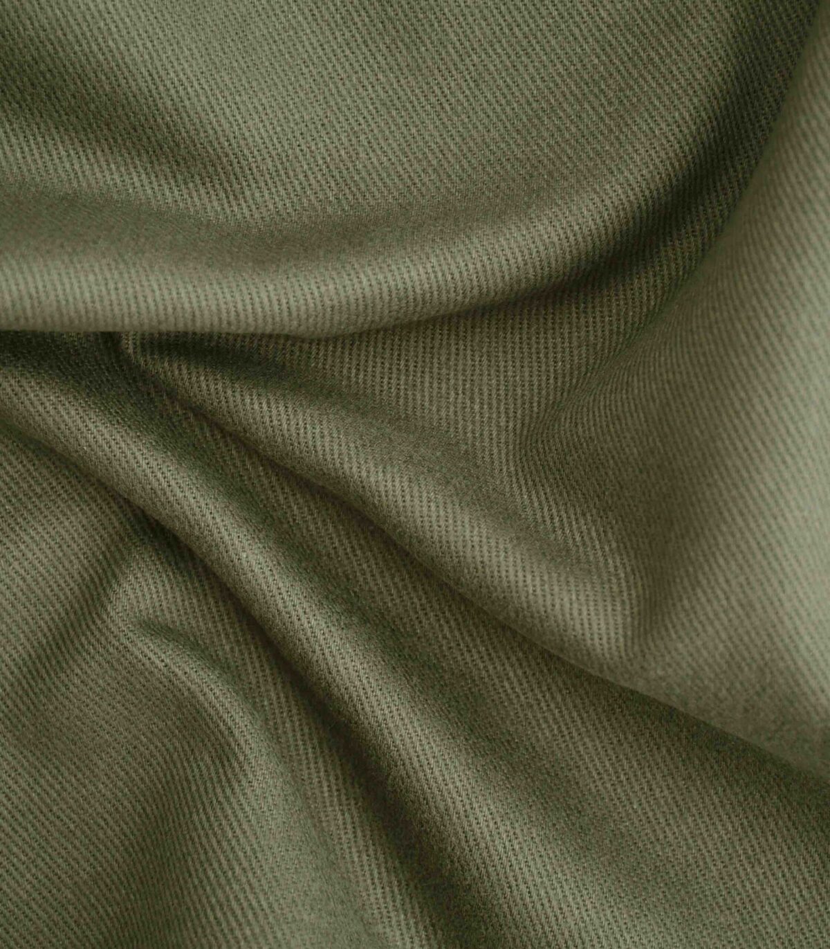 Green Dyed Twill Lyocell Fabric