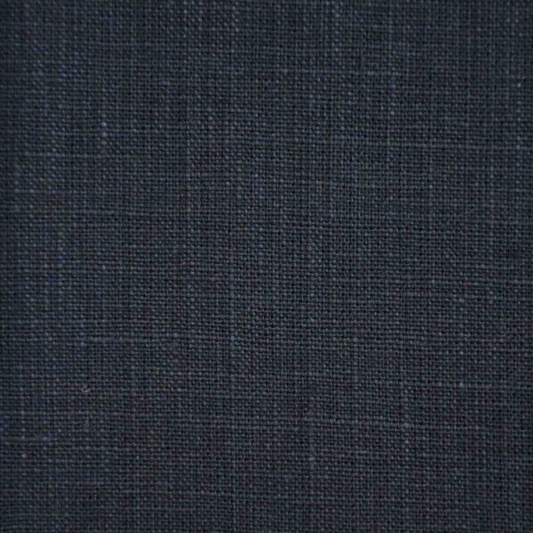 Navy Blue Dyed Linen Fabric