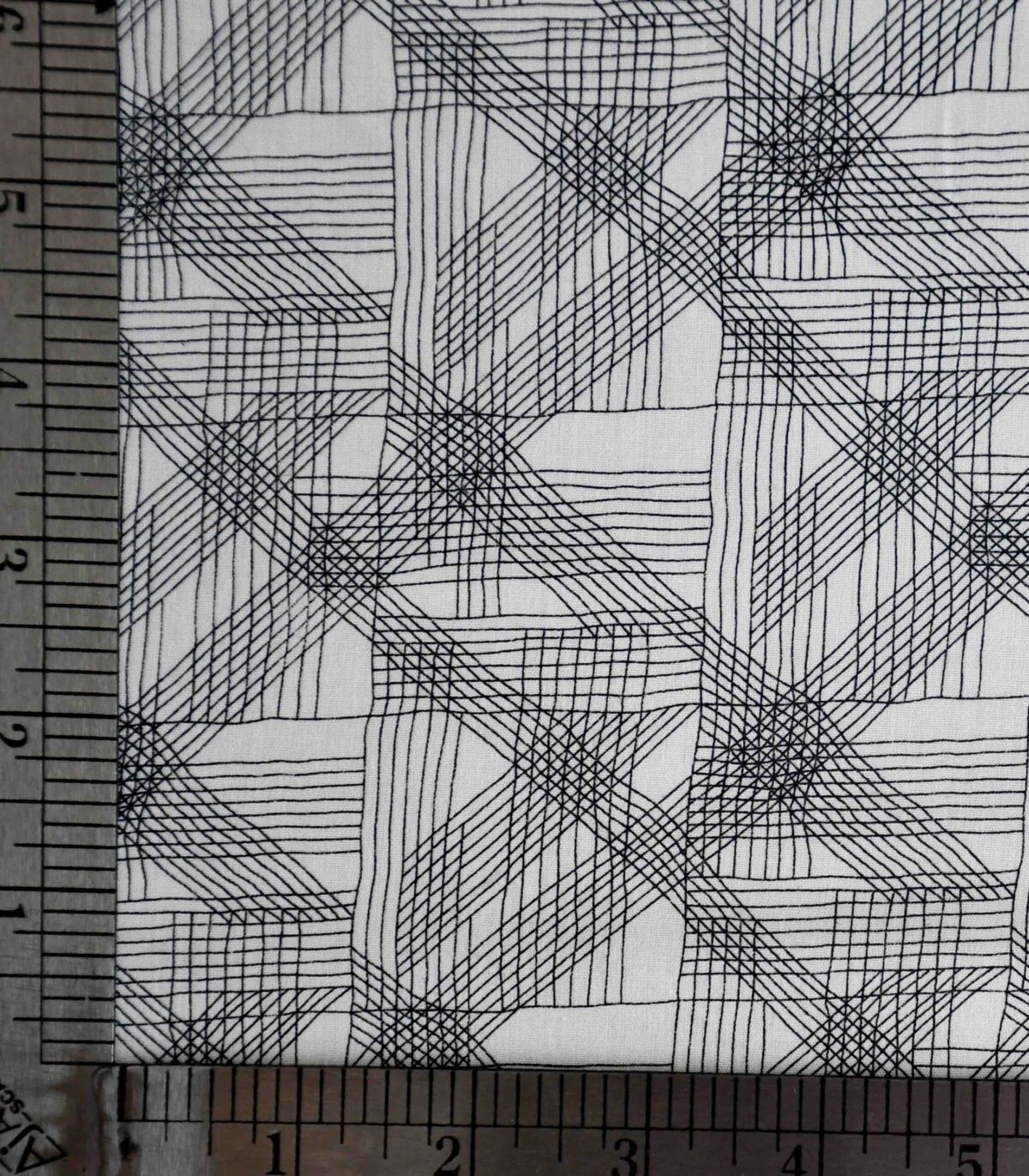 Cotton Poly Geometrical Print Woven Fabric