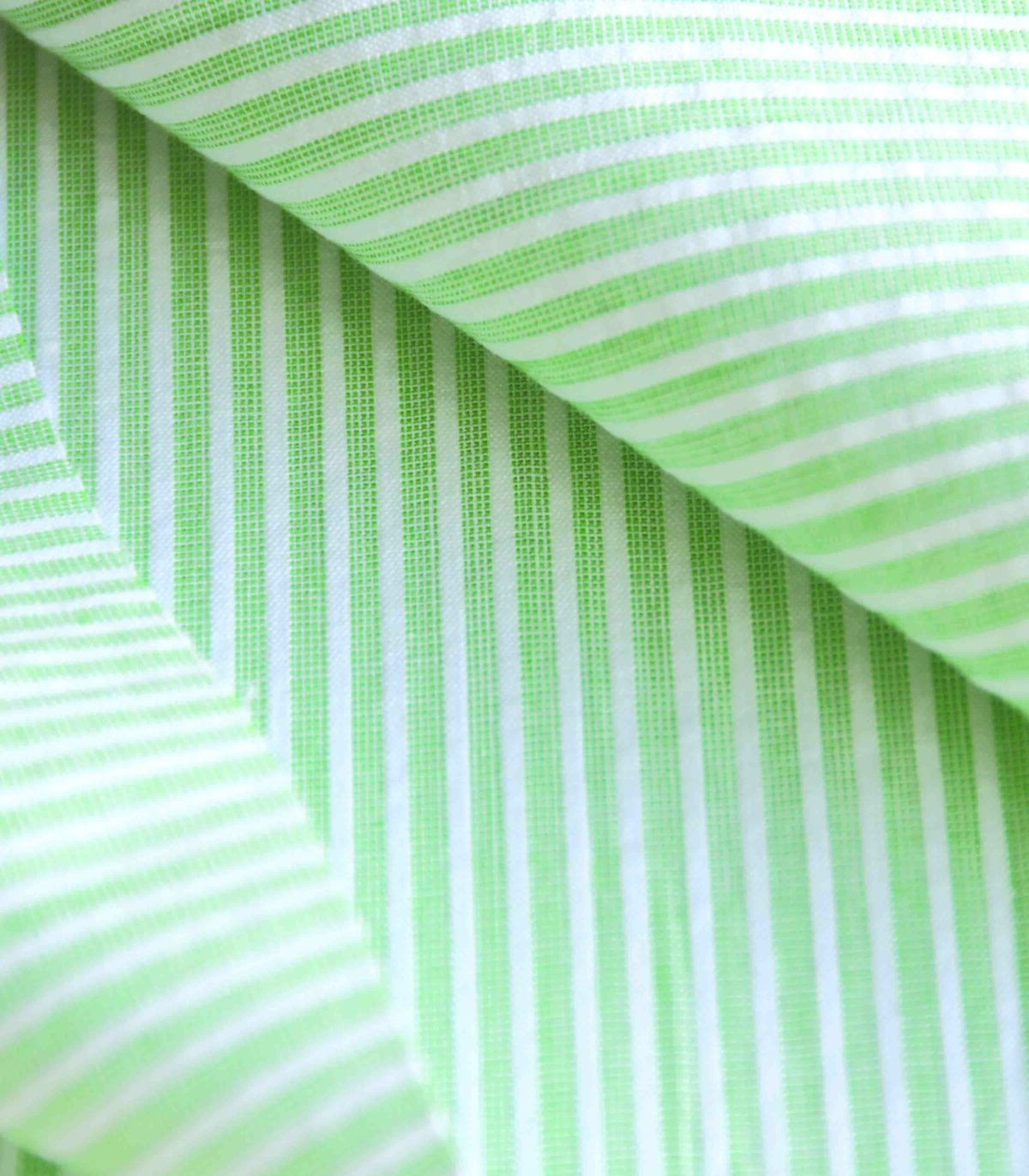 Green & White Yarn Dyed Fabric