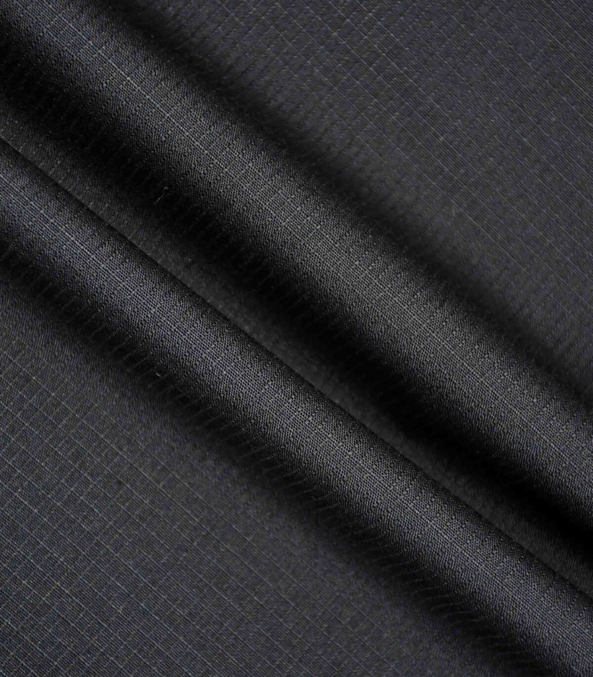 Black Color Solid Cotton RibStop Fabric
