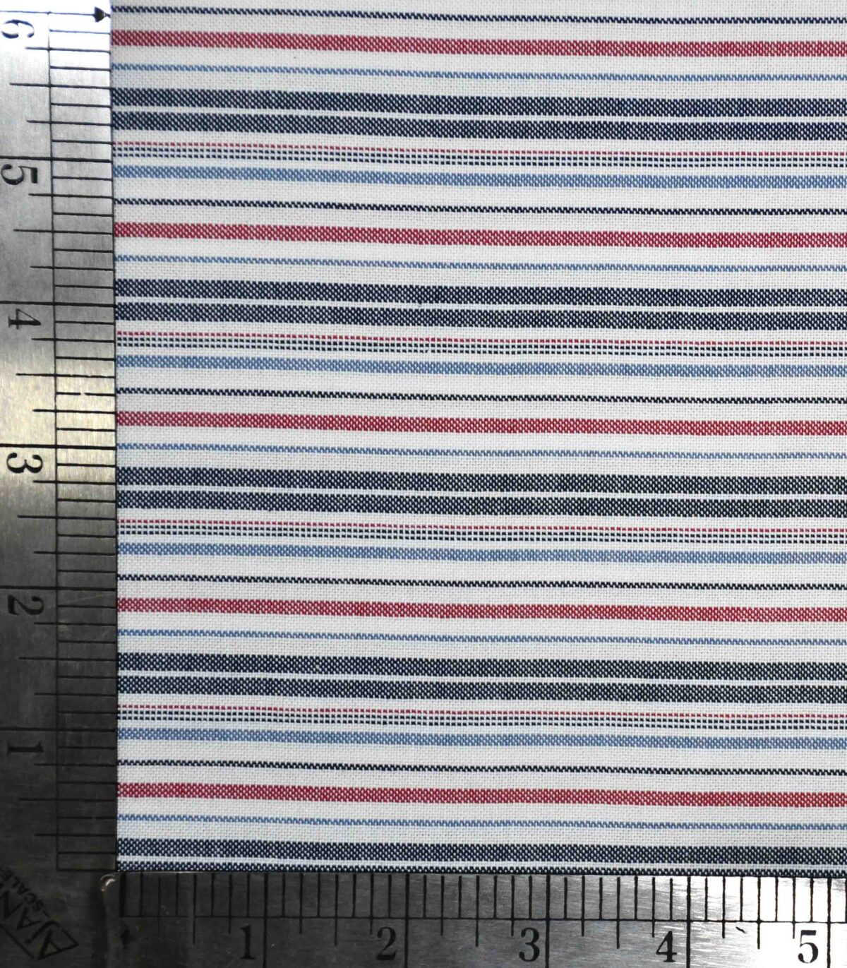 Cotton Multi Color Weft Stripe Fabric