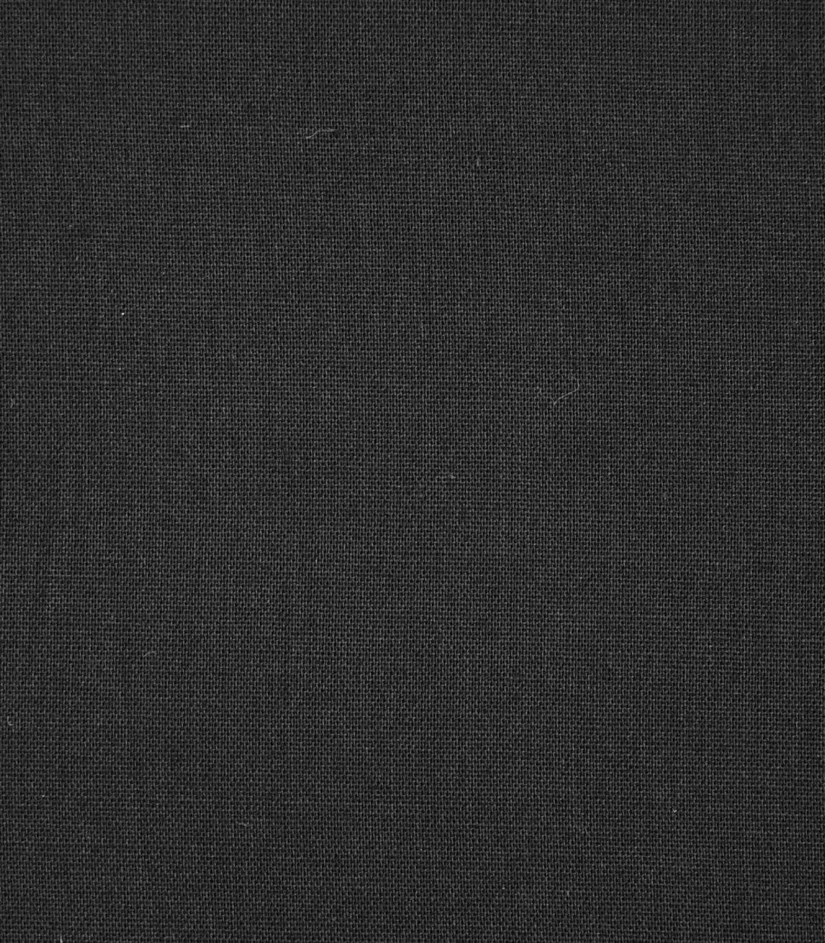 Black Color Solid Plain Cotton Fabric