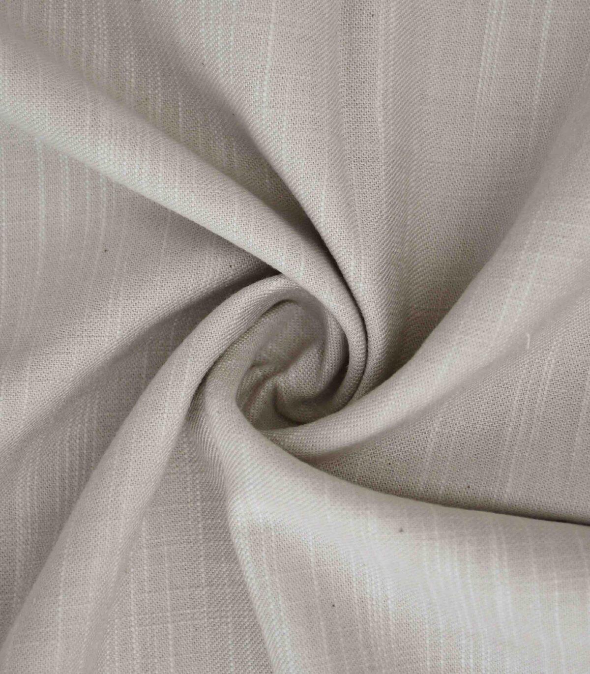 Cotton Cream Color Slub Yarn Dyed Fabric