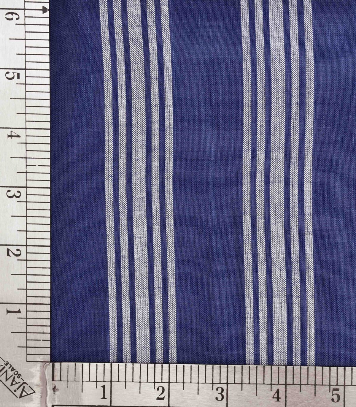 Viscose Blue White Stripe Yarn Dyed Fabric