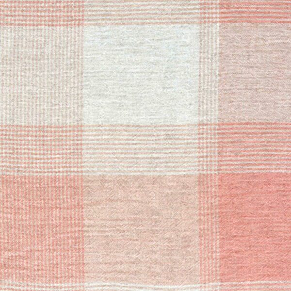 Cotton Light Pink Hightwist Yarn Dyed Fabric