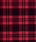 Cotton Black Red Yarn Dyed Checked Fabric