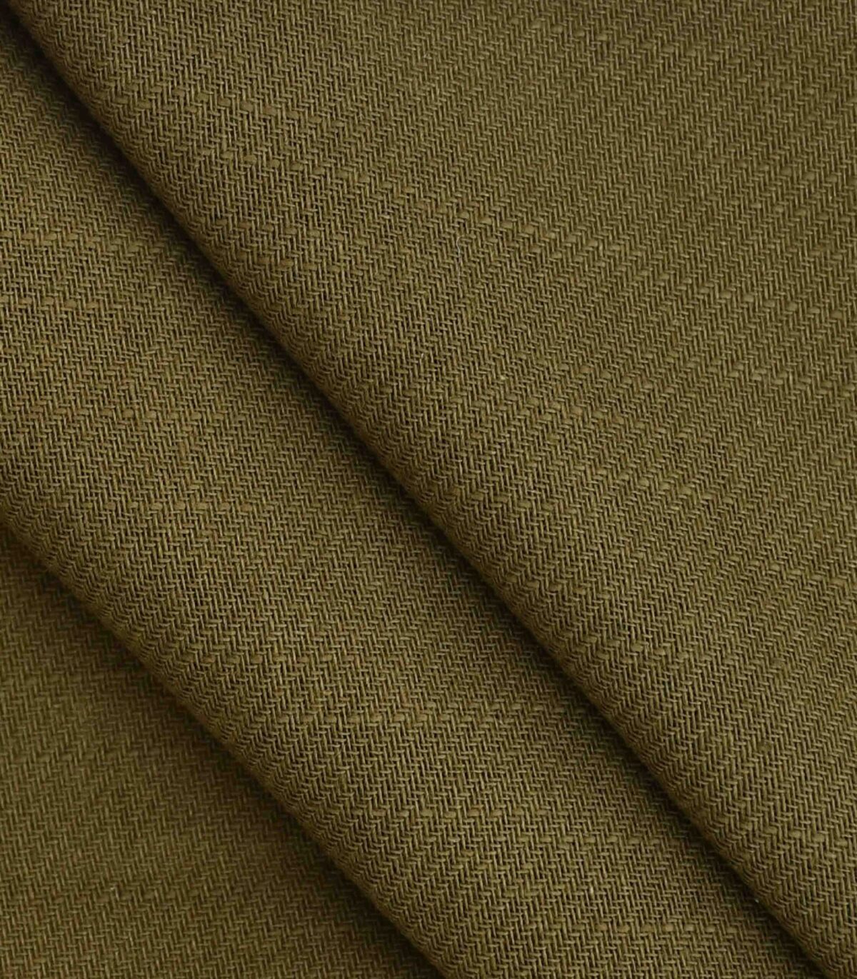 Cotton Green Color Dyed Woven Fabric