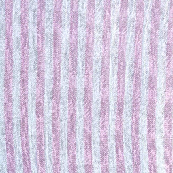 Rayon Pink Stripe High Twist Fabric