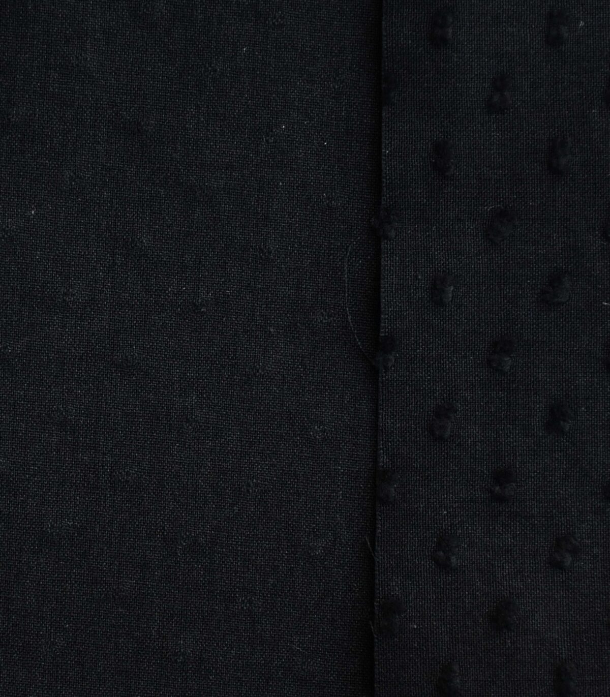 Cotton Black Color Dyed Butta Fabric