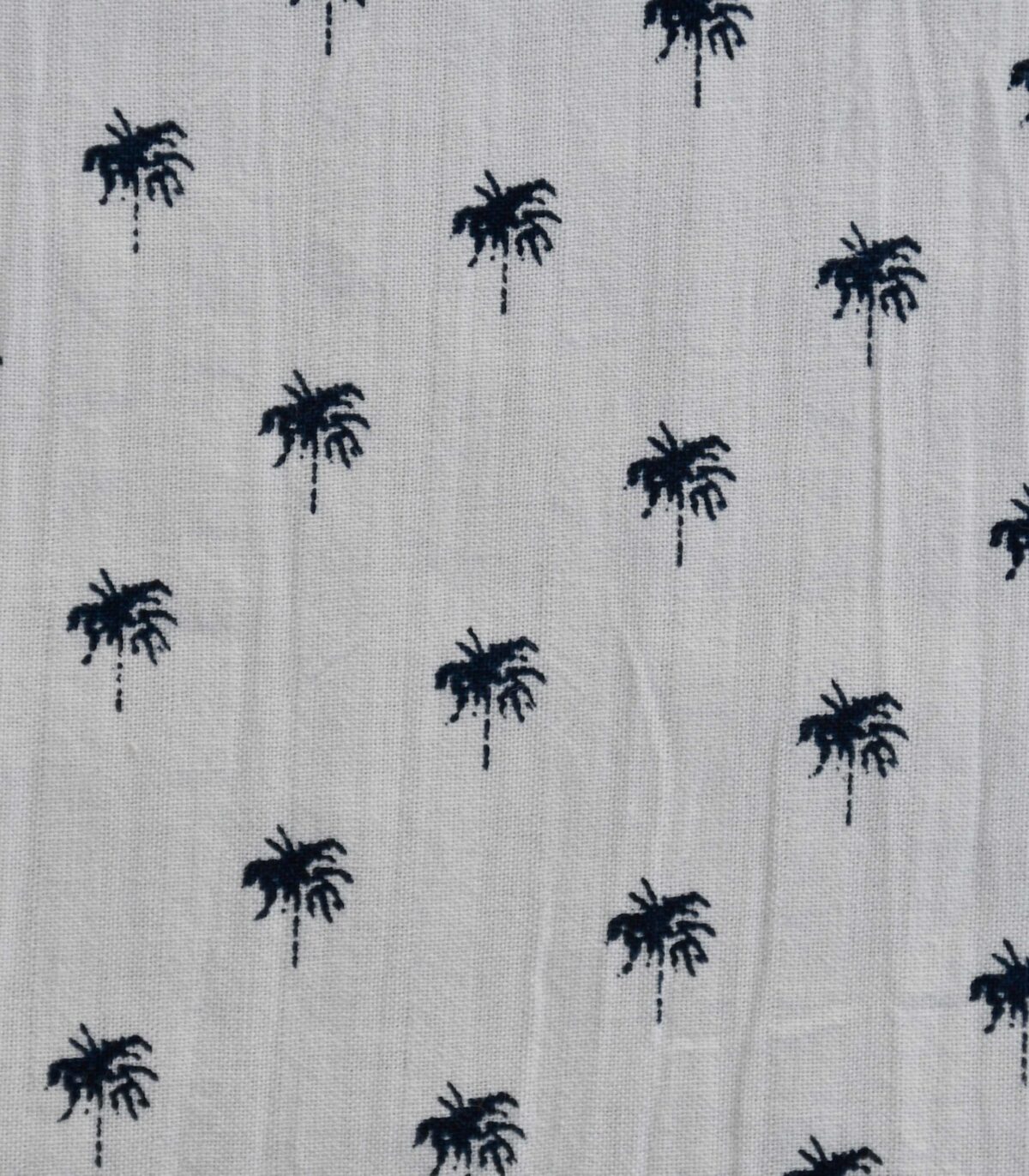 Cotton Tree Print Seer Sucker Fabric