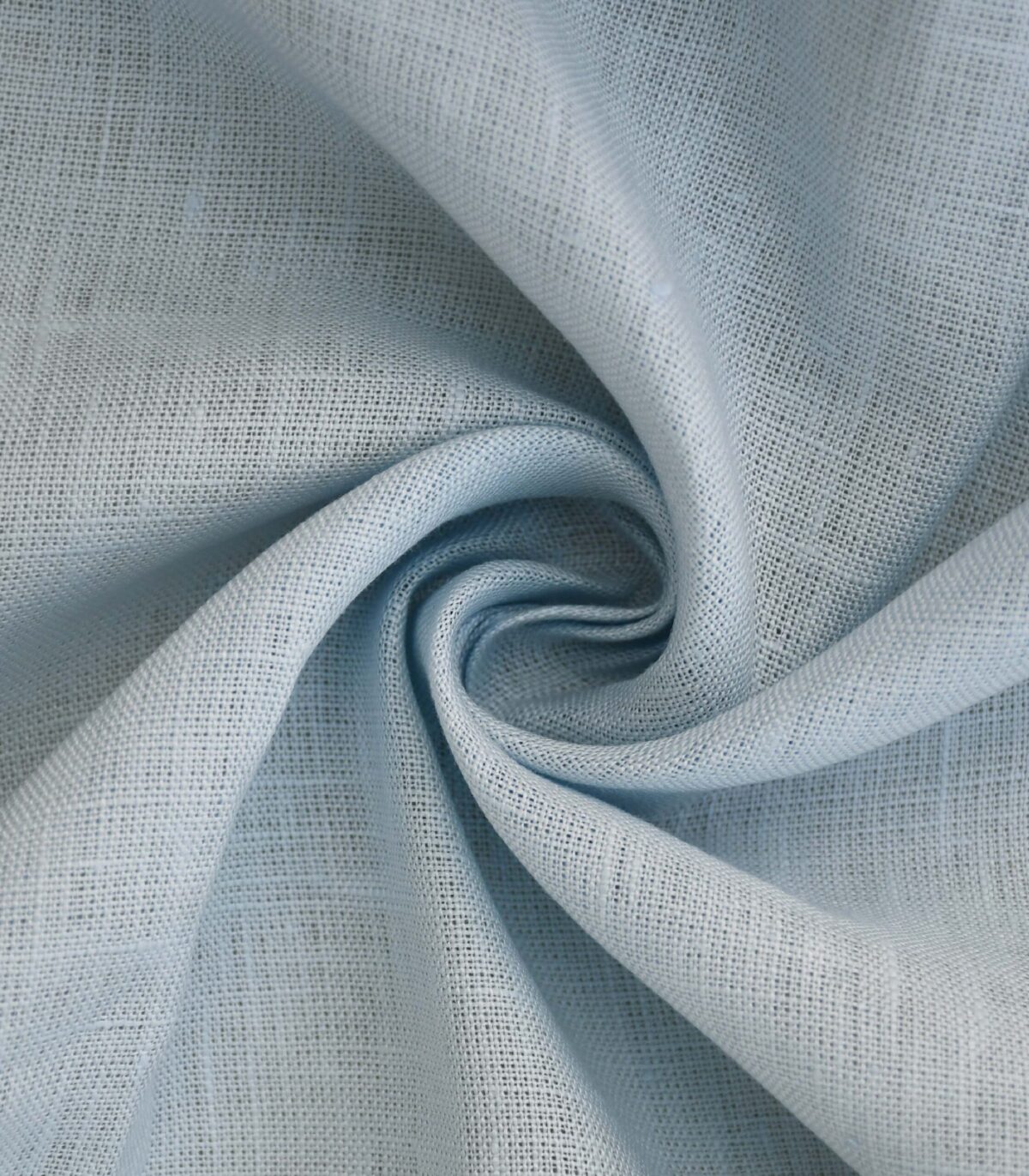 Linen Light Blue Color Dyed Woven Fabric