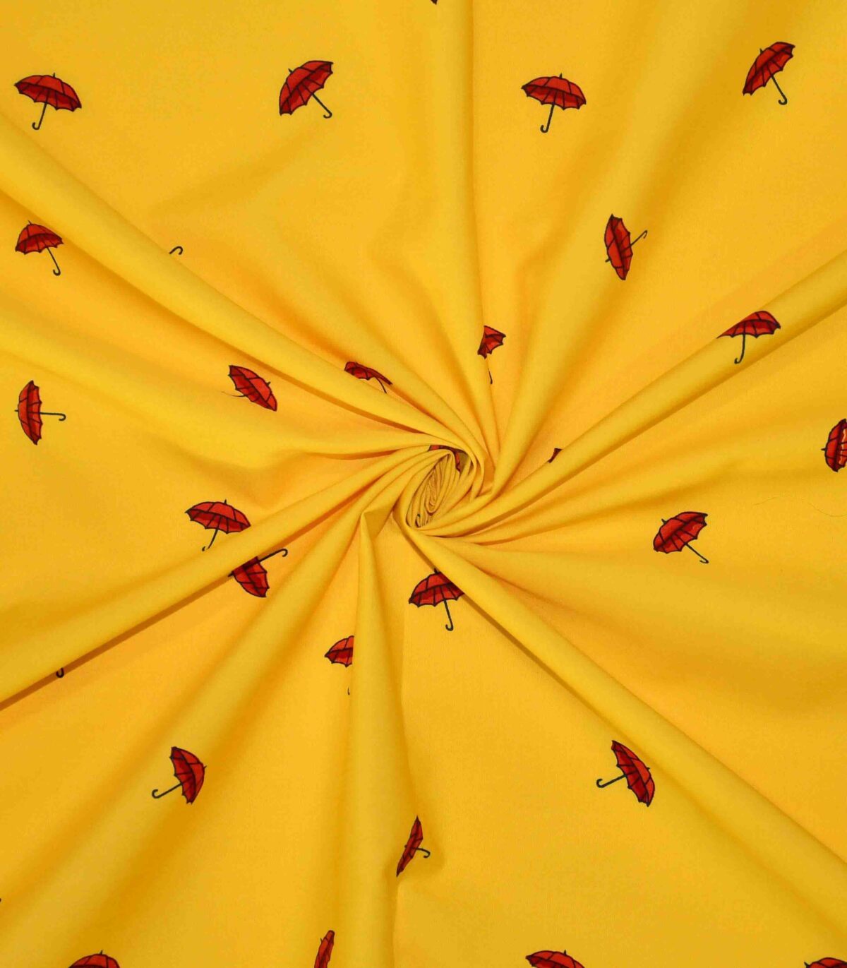 Cotton Fabric Umbrella Print