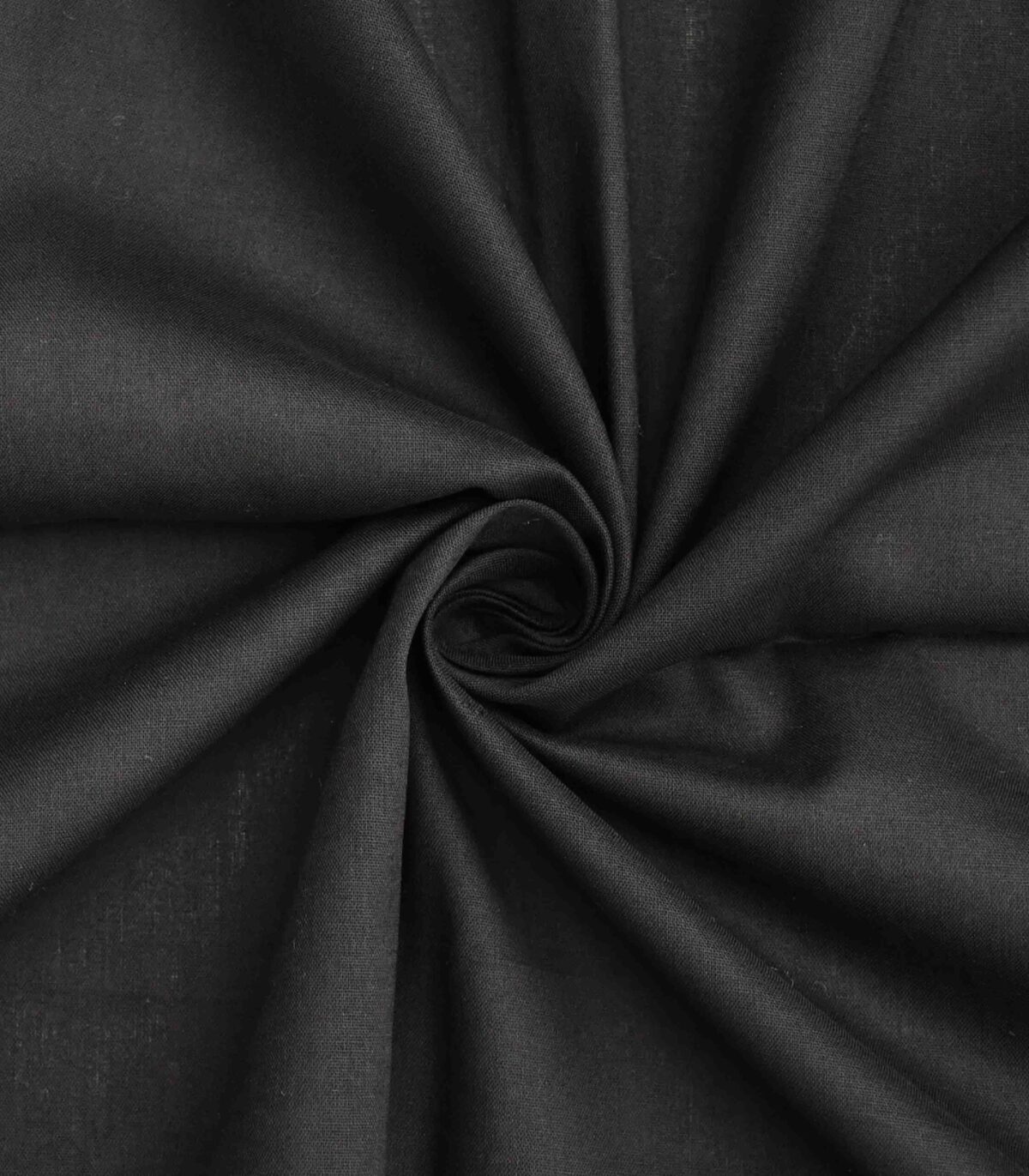 Cotton Black Solid Dyed Fabric